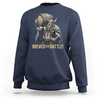 Vintage Viking Beer Drinker Warrior Gift Sweatshirt Brewed For Battle