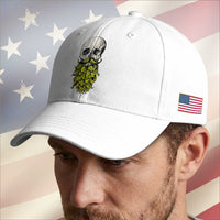 Vintage Craft Brewer Beer Lover Gift Baseball Cap Beer Hops Beard Skull