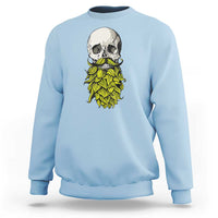 Vintage Craft Brewer Beer Lover Gift Sweatshirt Beer Hops Beard Skull