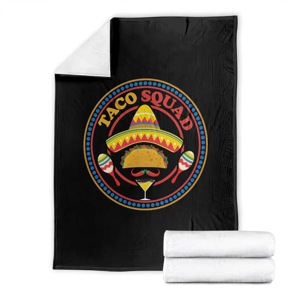 Taco Squad Throw Blanket Mexican Food Lovers Gift - Wonder Print Shop
