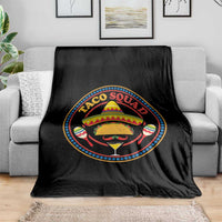 Taco Squad Throw Blanket Mexican Food Lovers Gift - Wonder Print Shop