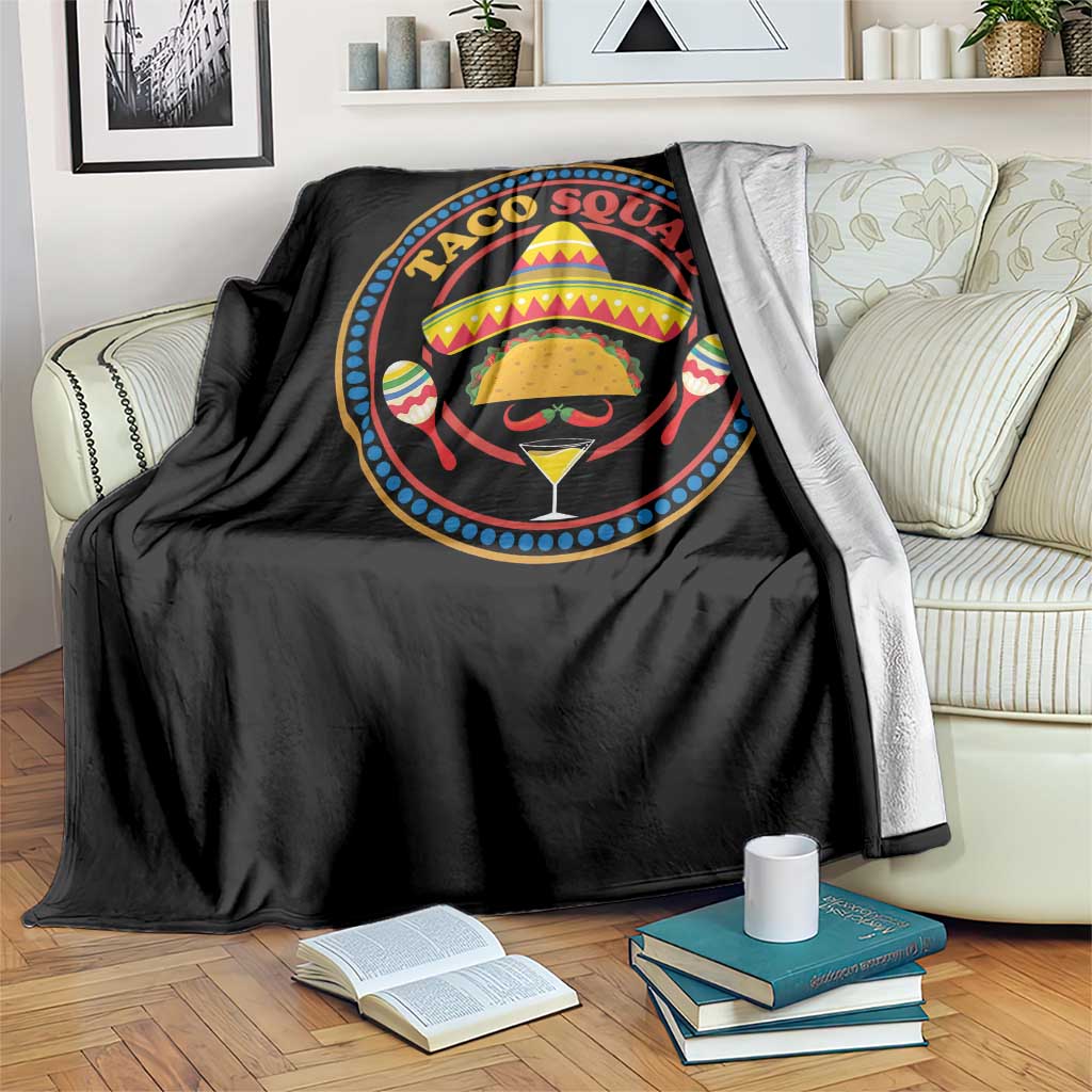 Taco Squad Throw Blanket Mexican Food Lovers Gift - Wonder Print Shop