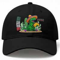 Mexican Food Lover Gift Baseball Cap Funny Dinosaur Taco Saurus
