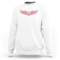 Pink Glitter Effect Route Highway 66 Sweatshirt Road Trip Motorcycle Adventure