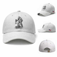 Gothic Plague Doctor Bigfoot Baseball Cap Horror Cryptid Spooky Folklore