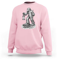 Gothic Plague Doctor Bigfoot Sweatshirt Horror Cryptid Spooky Folklore
