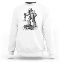 Gothic Plague Doctor Bigfoot Sweatshirt Horror Cryptid Spooky Folklore