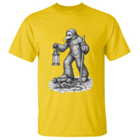Gothic Plague Doctor Bigfoot T Shirt Horror Cryptid Spooky Folklore