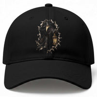 Gothic Plague Doctor Horror Baseball Cap Spooky Medieval Dark Folklore