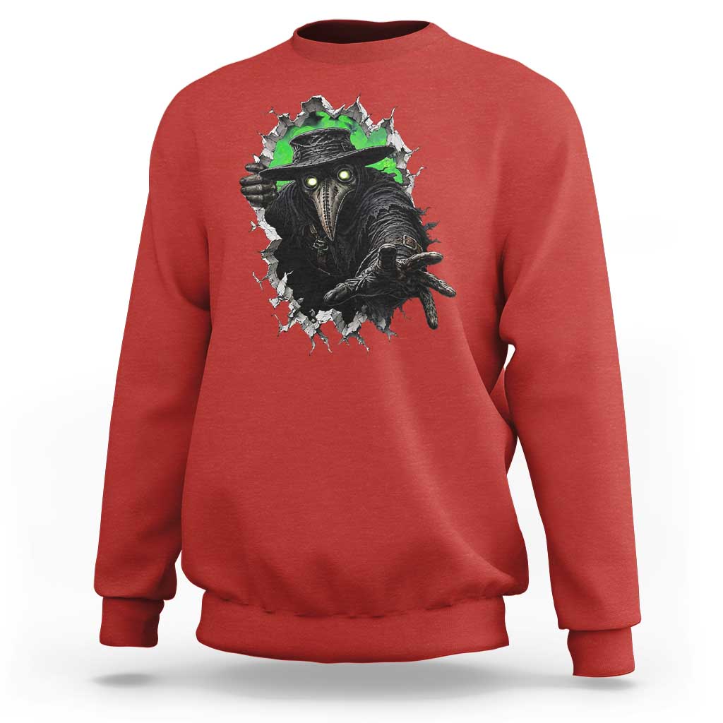 Halloween Plague Doctor Sweatshirt Gothic Medieval History Gift
