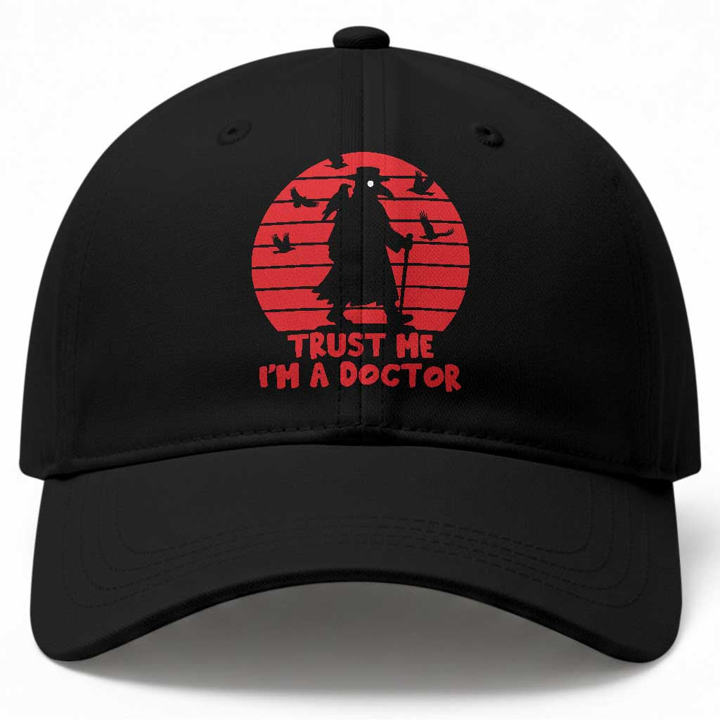 Vintage Trust Me Im A Plague Doctor Gothic Horror Baseball Cap