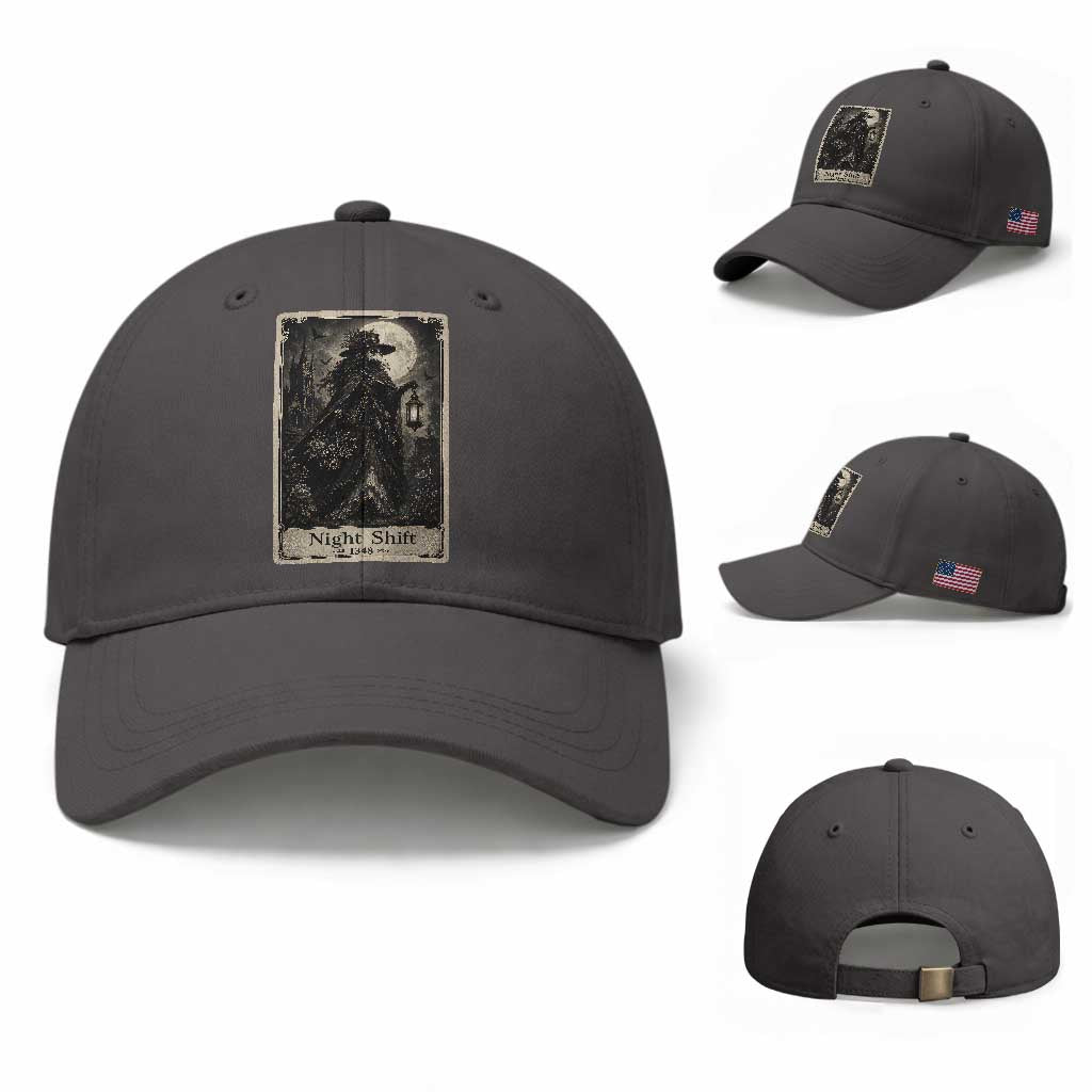 Gothic Plague Doctor Tarot Card Baseball Cap Medical Night Shift Dark Horror