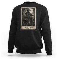 Gothic Plague Doctor Tarot Card Sweatshirt Medical Night Shift Dark Horror