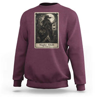 Gothic Plague Doctor Tarot Card Sweatshirt Medical Night Shift Dark Horror