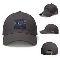 Gothic Plague Doctor Starry Night Inspired Baseball Cap Dark Parody Horror