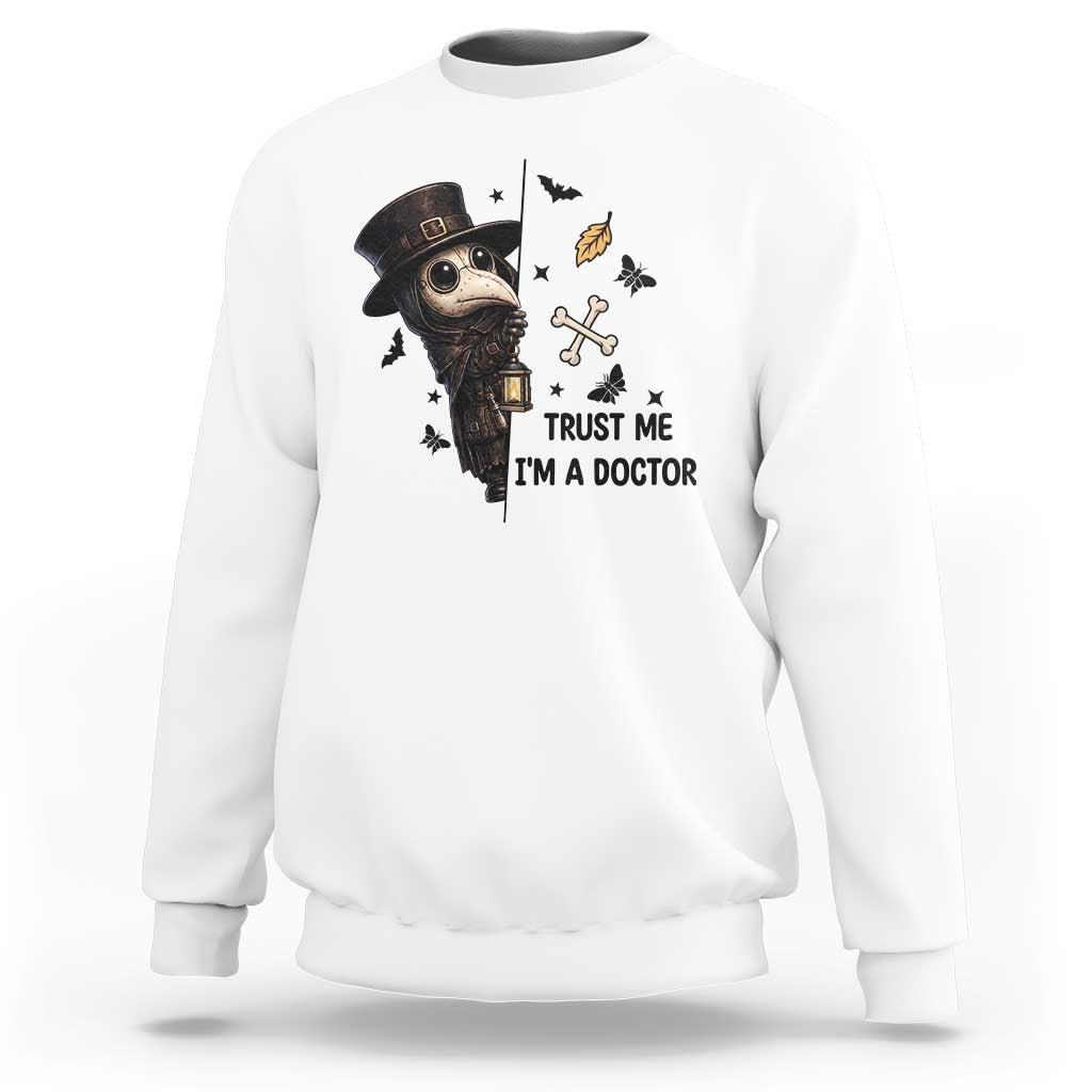 Cute Plague Doctor Trust Me Im A Doctor Sweatshirt Spooky Halloween Gift
