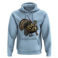 Funny Camo Turkey Hunter Rifle Gift Hoodie - Wonder Print Shop