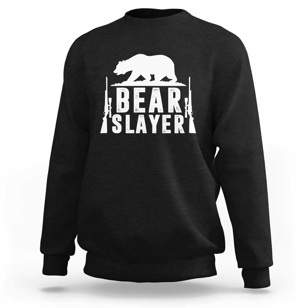 Bear Slayer Sweatshirt Hunting Season Gift - Wonder Print Shop