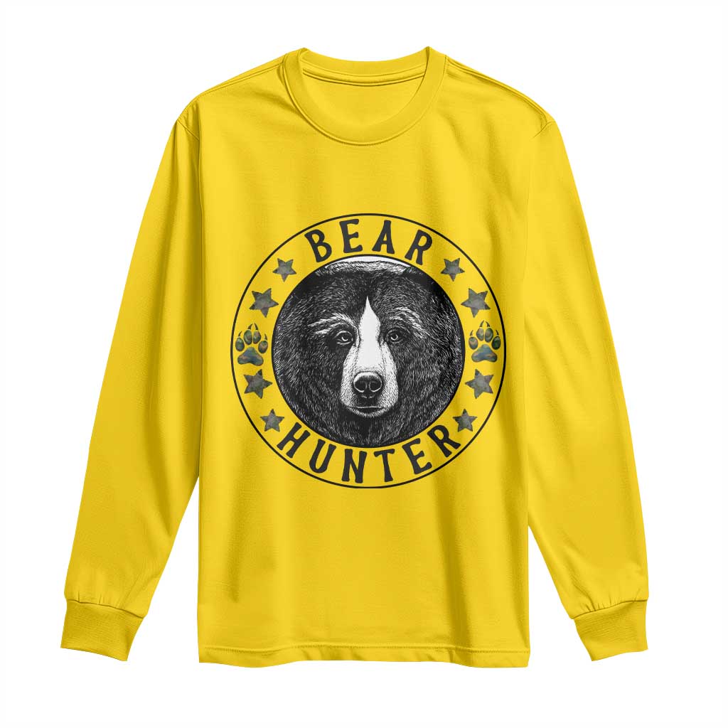 Bear Hunter Long Sleeve Shirt Funny Hunting Season Gift - Wonder Print Shop