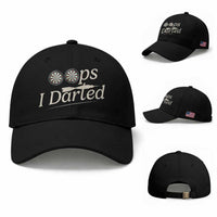 Oops I Darted Baseball Cap Funny Pub Darts Lover