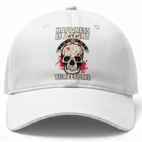 Happiness Is a Tight Threesome Baseball Cap Gothic Dart Player Gift