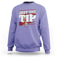 Funny Darts Player Gift Sweatshirt Just The Tip - Wonder Print Shop