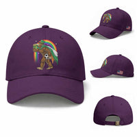 Funny Bigfoot Drinking Beer Baseball Cap St Patricks Day Soccer Lover