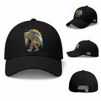 Funny Bigfoot Drinking Beer Baseball Cap St Patricks Day Soccer Lover
