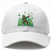 Lucky Sasquatch Soccer Player Baseball Cap Funny St Patricks Day Gift
