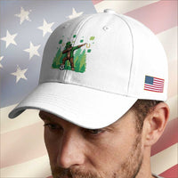Lucky Sasquatch Soccer Player Baseball Cap Funny St Patricks Day Gift