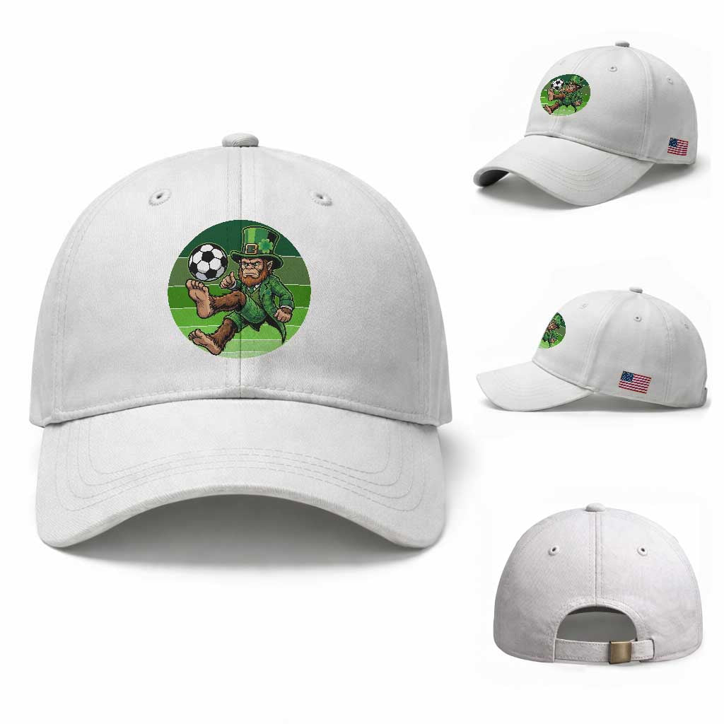 Funny Bigfoot Playing Soccer Baseball Cap St Patricks Day