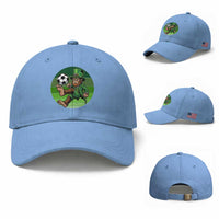 Funny Bigfoot Playing Soccer Baseball Cap St Patricks Day