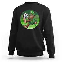 Funny Bigfoot Playing Soccer Sweatshirt St Patricks Day