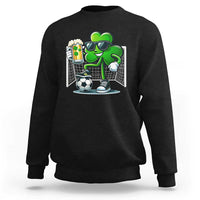 Funny Irish Shamrock Dabbing Soccer Sweatshirt St Patricks Day