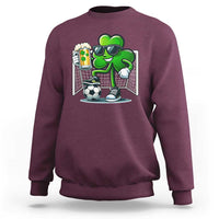 Funny Irish Shamrock Dabbing Soccer Sweatshirt St Patricks Day