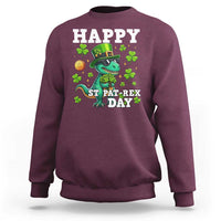 Happy St Pat Rex Day Sweatshirt St Patricks Day Dino Lover