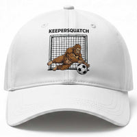 Funny Bigfoot Soccer Goalkeeper Baseball Cap Keepersquatch