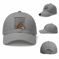 Funny Bigfoot Soccer Goalkeeper Baseball Cap Keepersquatch