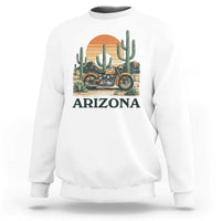 Arizona Motorcycle Sweatshirt Vintage Desert Highway Rider Gift