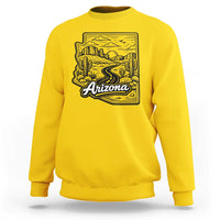 Vintage Arizona Pride Sweatshirt Cactus Desert Western Landscape