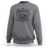 Vintage Arizona Cactus Desert Canyon Western 1912 Sweatshirt