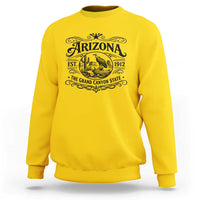 Vintage Arizona Cactus Desert Canyon Western 1912 Sweatshirt
