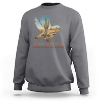 Arizona Desert Wren Bird Sweatshirt Cactus Landscape Rustic Western
