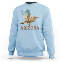 Arizona Desert Wren Bird Sweatshirt Cactus Landscape Rustic Western