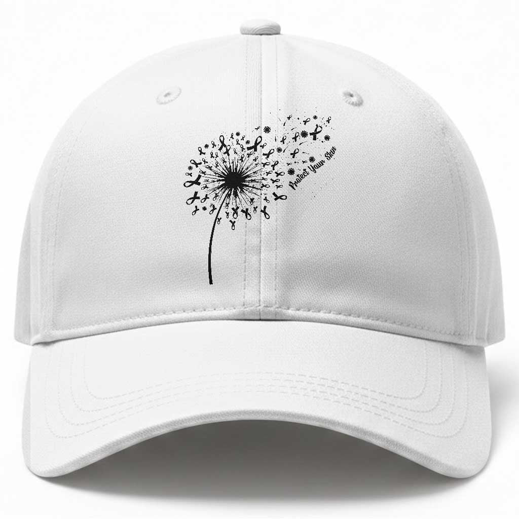 Protect Your Skin Baseball Cap Melanoma Awareness Dandelion Gift