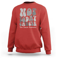 Not Today Melanoma Warrior Skeleton Cancer Fighter Sweatshirt