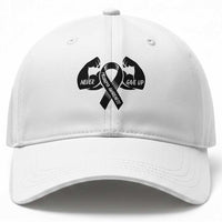 Melanoma Awareness Warrior Baseball Cap Never Give Up