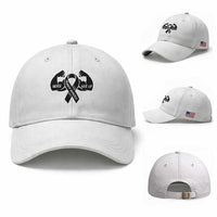 Melanoma Awareness Warrior Baseball Cap Never Give Up