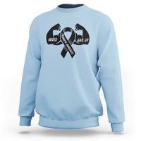 Melanoma Awareness Warrior Sweatshirt Never Give Up