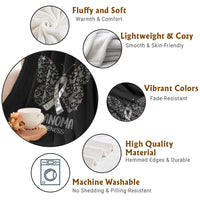 Just Cure It Throw Blanket Melanoma Warrior Butterfly Support